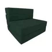 Lounger Folding Foam Mattress, Portable Sleepover Sofa Bed 6 x 32 x 80 Hunter