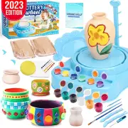 Pottery Wheel and Painting Kit Beginners with Modeling Clay and Sculpting Tools