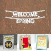 Welcome Spring Sentiment Banners Cutting Dies – New Baby Neighbors Home & More