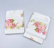 Vintage Springs NY No-Iron Percale Standard Pillow Cases Set Floral 20” x 26”