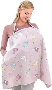 Breast Feeding Covers for Women | Soft Women Breast Feeding Cover | Child Safety Car Seat Accessories, Arch Neckline Apron, Carseat Canopy for Home Outdoor Road Trip Travel