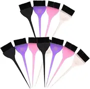 VINTORKY 1 Set 14pcs Hair Dye Brushes Professional Hair Tint Tools Durable Salon Accessories Random Colors Comfortable Grip Random Color