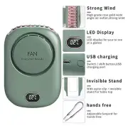 USB Portable Mini Hanging Neck Fan Cooling Air Cooler Electric Air Conditioner