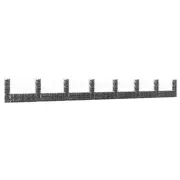 vidaXL U-shape Gabion Basket with 8 Posts Iron 860x20x100 cm BMG