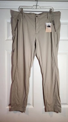 NWT L.L.Bean Tan Cresta Trail Pants Slim Leg Size 18
