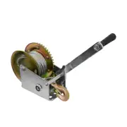 1200 Lbs Gear Hand Winch Hand Crank Boat ATV RV Trailer 26ft Cable Drop Forged