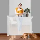 Retractable Baby Gate, Safety Stairs Gate or Pet Gate, 33” Tall, Extends to 118"
