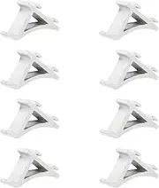 [DOITOOL] 8Pcs Refrigerator Shelf Clips Shelf Support Bracket for Refrigerator Cooler Freezer (Aluminium Size 6)