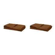 4pc Bambury Linen Napkin Set 45x45cm Hazel Home Decor Tableware/Dinnerware