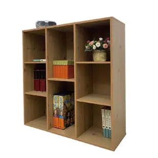 【CLORIS】經典八格書櫃 書架 櫃子 木櫃 展示架 展示櫃 收納櫃 層櫃 3色可選(台灣製造)