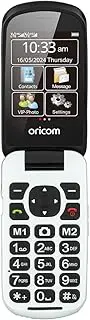 Oricom EZY7510 Flip Mobile Phone with SOS Emergency Button - Elderly, Senior Care, Talking Keypad, SOS Emergency Call Button, GPS Location, Camera, Loud Ringer, Hearing Impairments