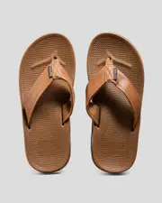 [Skylark] Skylark Men's Bayside Flip Flops Slippers in Tan Brown Size 13 13 Tan Brown