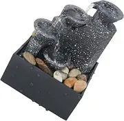 Generic 1pc Ornaments Fountains Pet Table Fountain USB Powered Inflatables Birdbaths Birdbath Solar Water Fountain Cat Water Dispenser Pool Bottle Water Feature Small Plastic Fountain Grey