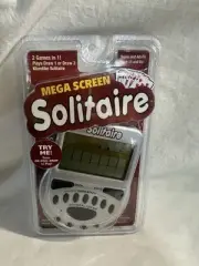 Mega Screen Solitaire 2 Games In 1 Electronic Game NEW Sealed