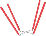 LAPYAPPE Inverted Cake Cooling Stand with Four Claws Collapsible Baking Rack Stainless Steel Red for Home Bakers