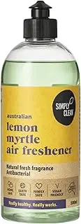 SimplyClean Lemon Myrtle Air Freshener - Natural Room Spray with Pure Australian Lemon Myrtle Essential Oil - Odor Neutraliser - No Artificial Fragrances - 500ml Refill