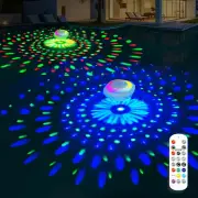 Rechargeable Floating Pool Lights W/ Remote 9000Mah IP68 Waterproof Color Changi