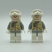 LEGO Minifigures 2 Hoth Rebels Troopers - Light Nougat Heads | SW0167 | Retired