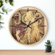 Masters of Art Alphonse Mucha Job Premium Wall Clock