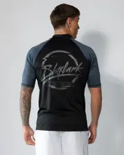 [Skylark] Skylark Men's Revert Short Sleeve Rash Vest in Black Size XL XL Black