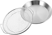 ULTECHNOVO Fried Chicken Oil Filter Tray Steel Oil Filter Rack Deep Fryer Baskets Efficient Draining Home Kitchen Gadgets