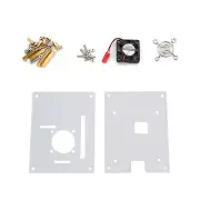Arcylic Clear Case Box Enclosure Fan Heatsink For Raspberry Pi 3/2 Model B/B+ D