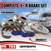 Front Rear Protex Disc Brake Rotors Pads Drums Shoes for Ford Courier PE PG 4WD (for: Ford)
