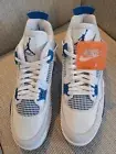 Men's Air Jordan 4 Retro Off White/Military Blue FV5029-141 Size 17