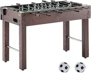 VEVOR Foosball Table, 48 Inch Standard Size for Home, Family, and Game Room, Indoor Soccer Table Set With 2 Balls and 2 Cup Holders