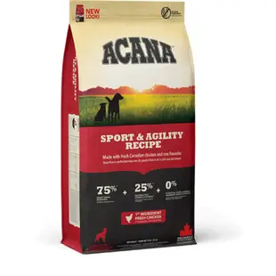 ACANA 愛肯拿｜WDJ推薦天然糧 能量犬無穀配方 17KG (雞+蔬果) 狗食品 寵物飼料 (6.2折)