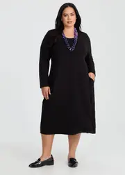 [TS] Taking Shape Tulip Natural Collar Dress Size 10 in, Viscose - Plus Size Women's Clothing