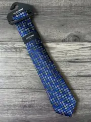 DUCHAMP EMBROIDERED HOLO SILK TIE BNWT