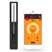 Wireless Bluetooth Smart Meat Thermometer Magnet Intelligent APP Control BBQ Thermometer with Charging Dock for Roast Oven Grill Rotisserie