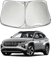 Windshield Sun Shade Sunshade for Hyundai Tucson 2022 2023 2024 2025 SE SEL N Line Limited Hybrid See Convenience Hybrid Limited Hybrid Accessories, Foldable Car Front Window Sun Shield Cover