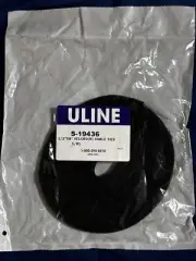 Uline S-19436 Black Hook and Loop Closure One Wrap Cable Ties 1/2" X 8" Velcro