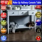 Make Up Hallway Console Table Hall Side Entry 3 Drawer Display French Desk White