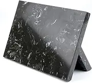 Kitchen Knife Block, Magnetic Suction Knife Holder Made of Marble, Even Ventilation, no Standing Water, Clean and no Dead Ends-Black