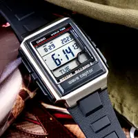 在飛比找PChome24h購物優惠-【CASIO 卡西歐】日本限定世界五局雙顯電波錶(WV-59