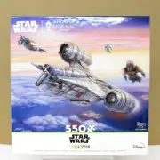 Thomas Kinkade Star Wars Mandalorian The Escort Ship 550 Piece Jigsaw Puzzle NEW