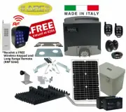 APC Automatic Electric Sliding Gate Standalone Solar Kit + FREE Keypad & Remote