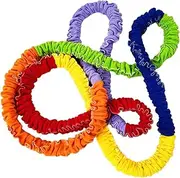 Cooperative Stretch Rope Exercise Band Loop Teamwork Cooperative Play Resistance Band Multi Sizes for Playground Activities School Children, 3M