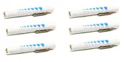 6 Medical Pupil Gauge Pen Lights Nurse Doctor First Aid EMT Diagnostic