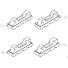 Bailey SP15-026AZ Ladder Replacement Feet Kit Suits AL DS & DP Model Ladders