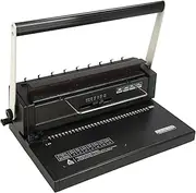 Dual Coil Binding Machine, 34 Hole, Punch 12 Sheets, Spiral Coil Book Machine, Labor Saving, with Sturdy Metal Construction