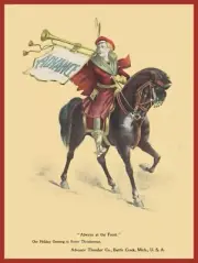 1898 Advance Thresher Co. Christmas Theme NEW METAL SIGN: 9x12" Ships Free