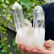 1.6lb Natural Clear White Quartz Crystal Cluster Rough Healing Specimen