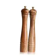Set, Pepper Grinder with Adjustable Stainless Steel Salt and Pepper Mill