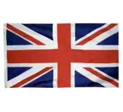 Union Jack British Flag 3x5 Nylon United Kingdom Outdoors Indoors Brass Grommets