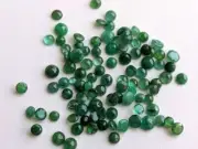 3-5mm Emerald Round Cut Stones Natural Loose For Jewelry (5Pcs To 10Pcs)