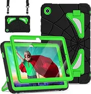 [Auizotl] Case for Galaxy Tab A9 Plus Samsung Galaxy Tab A9 Plus 11 inch Case 2023 Samsung Tablet with Screen Protector Stand Thickned Cornor Protection Samsung Tab A9+ Cover, Black Green